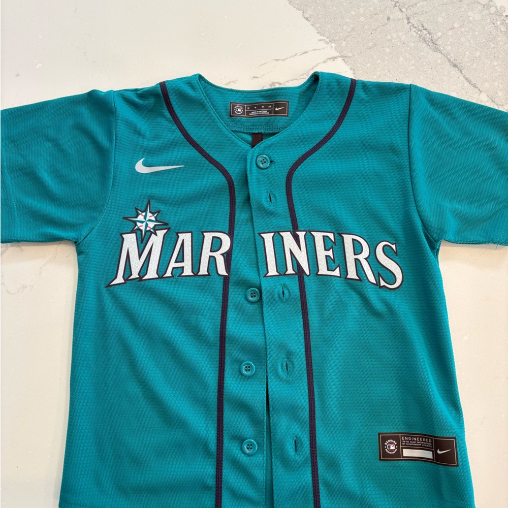 Nike Toddler Mariners Button-Up Jersey